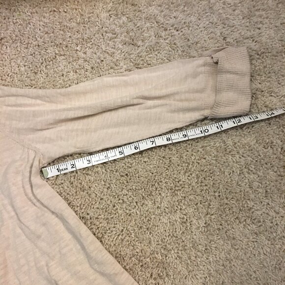 Pale Pink Lightweight Knit Cotton Rayon Open Cardigan - Picture 16 of 16